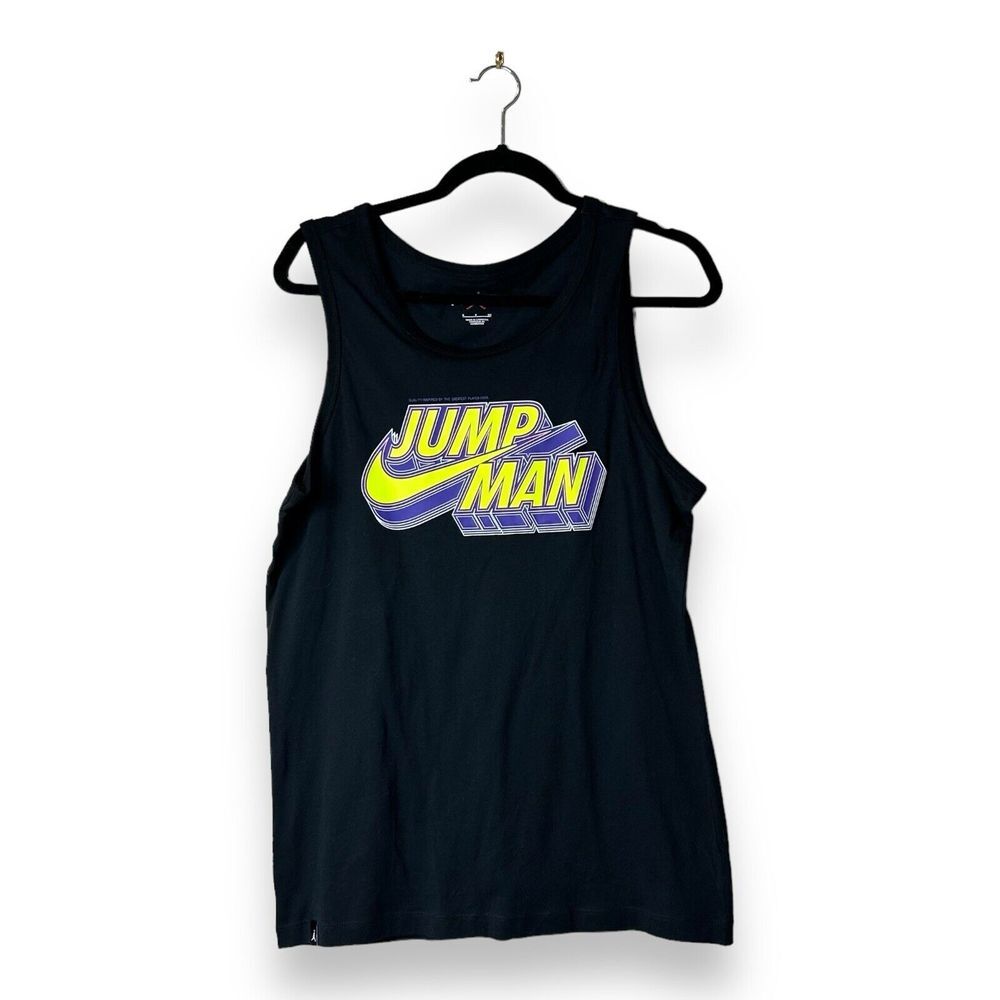 Nike Jordan Jump Man Graphic Sleeveless Tank Top Black DM1450 010 NWT SZ S